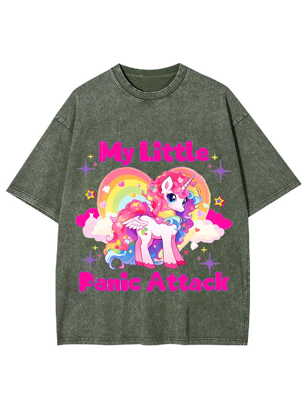 My Little Panic Attack Washed Tshirt