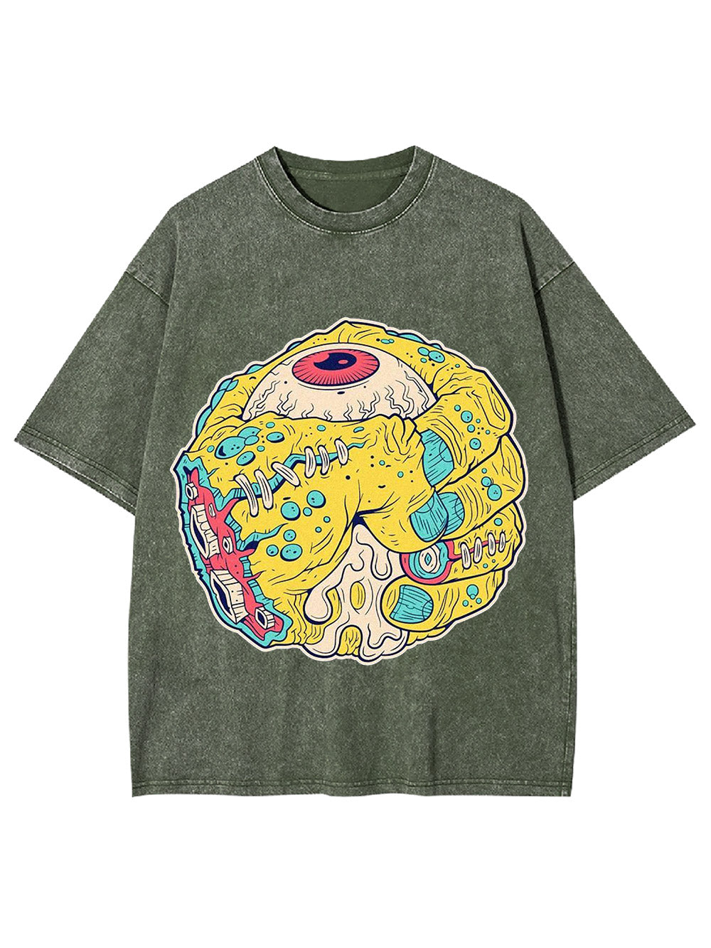 Monstrous Eye Sphere Washed Tshirt