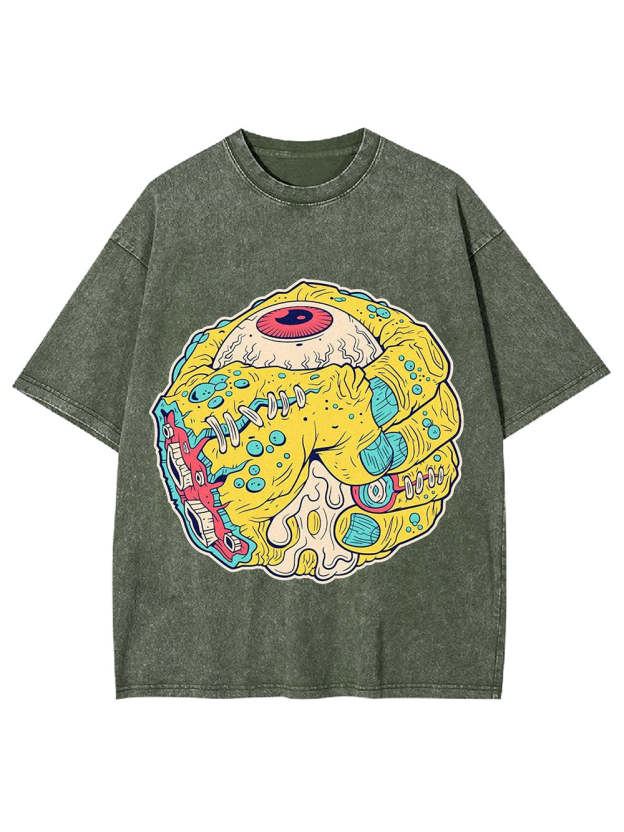 Monstrous Eye Sphere Washed Tshirt