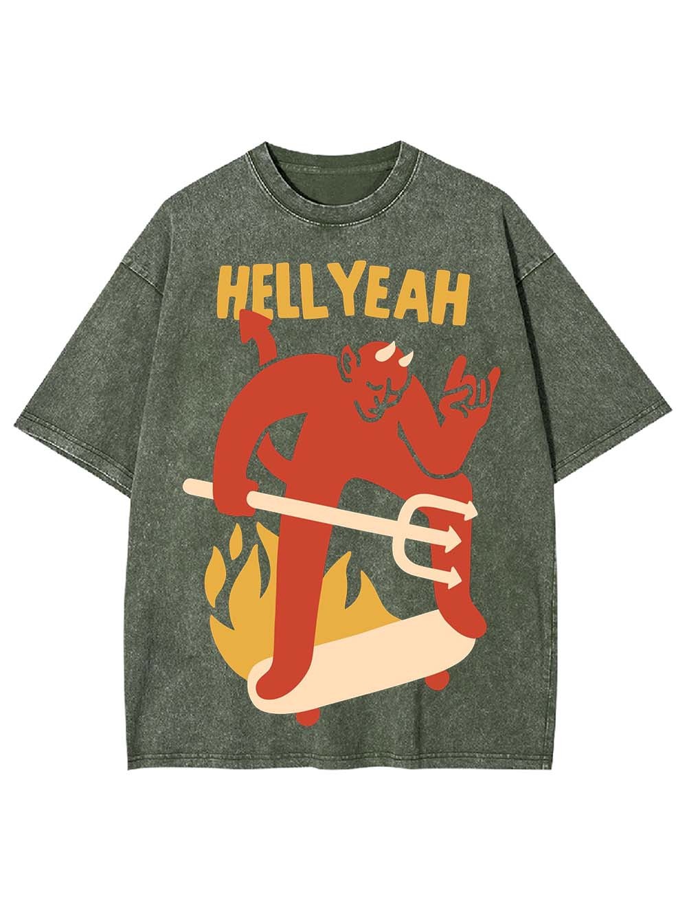 Hell Yeah Washed Tshirt