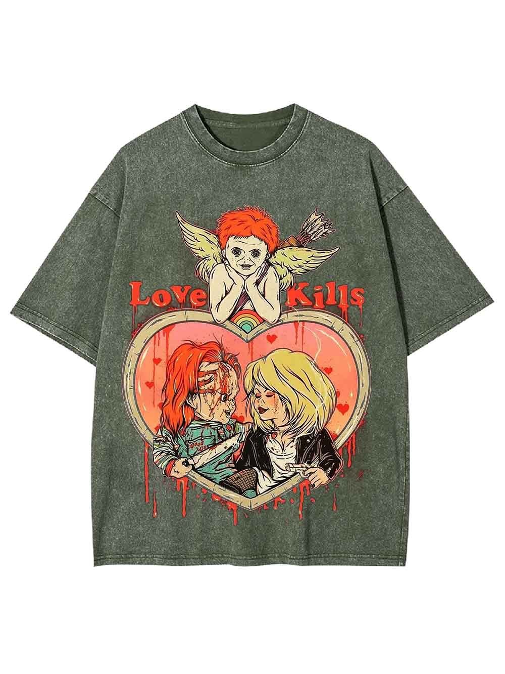 Love Kills Washed Tshirt