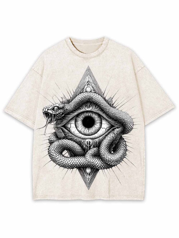 Serpent Eye Washed Tshirt