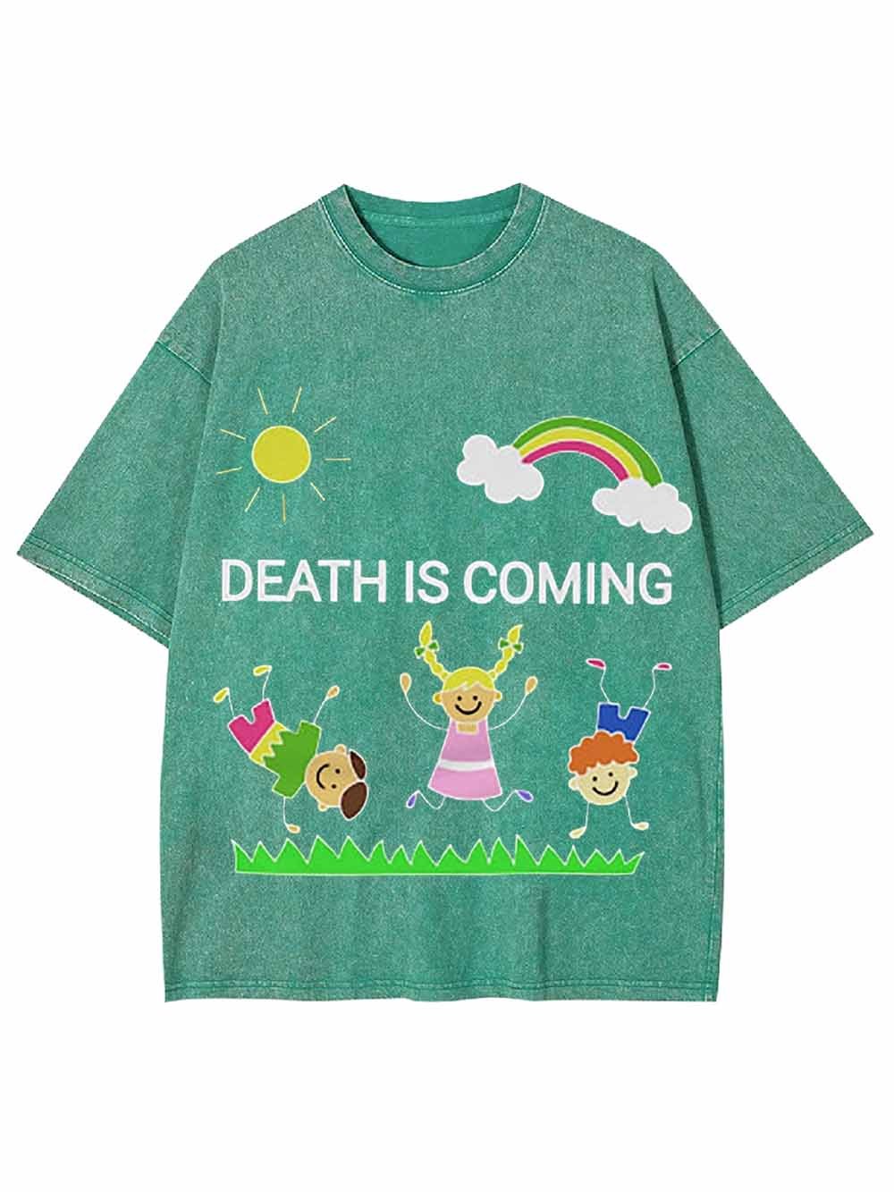 Death Is Coming Washed Tshirt