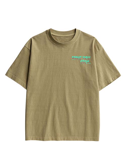 Mothman Double Sided Print Washed TShirt