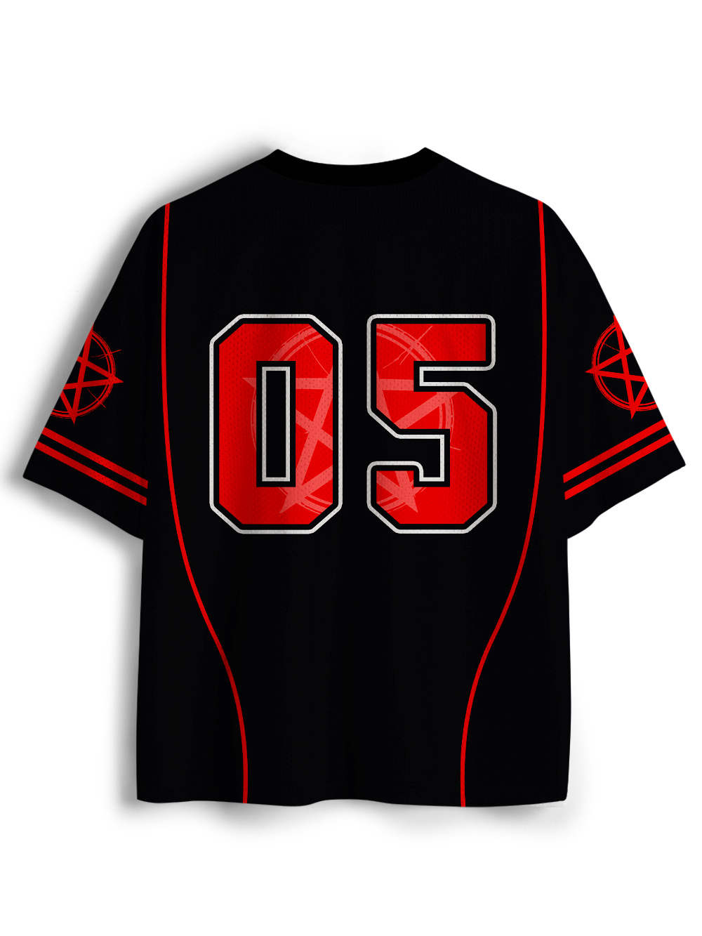 Bound in Crimson Mesh Jersey