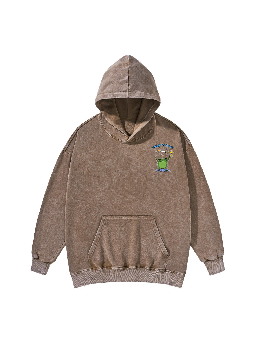 FROG CHAOS WASHED HOODIE