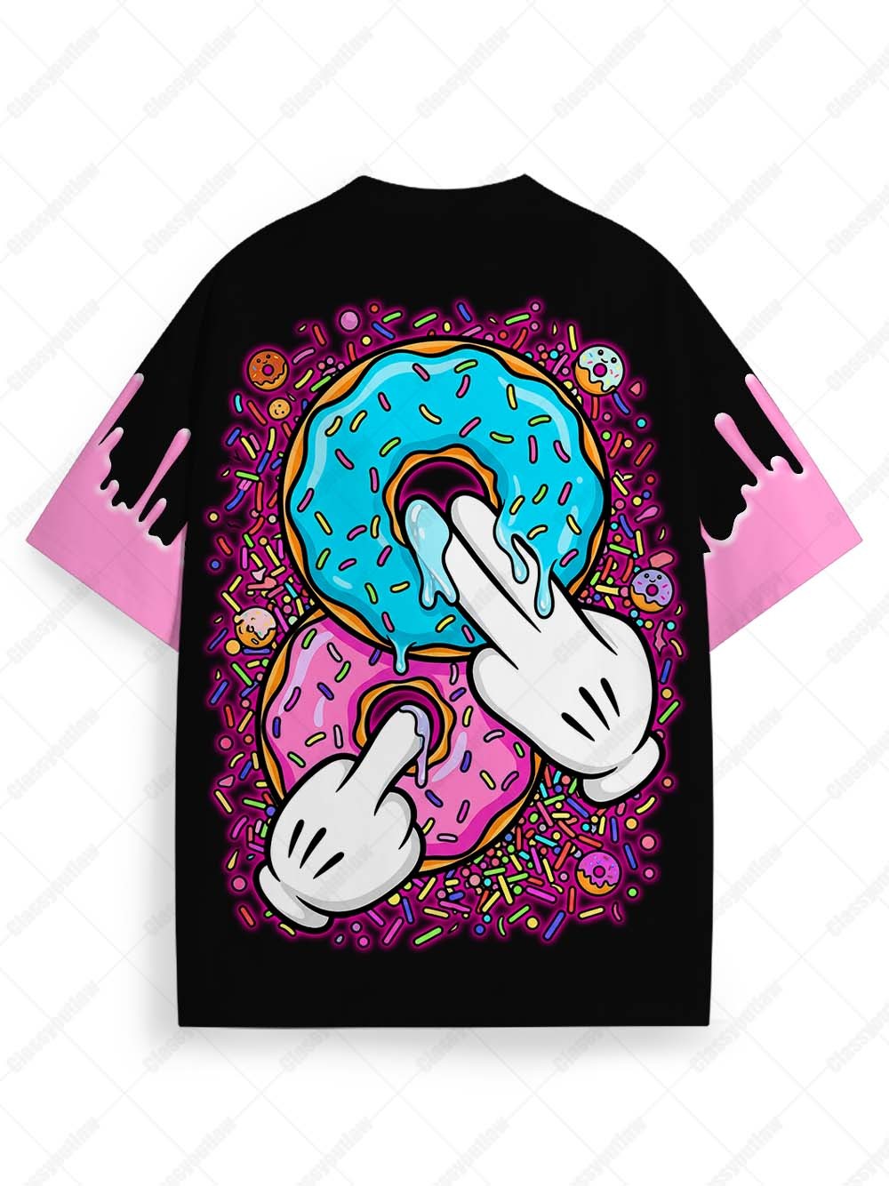 YOU COMPL TOUCH ME Eco Oversized Graphic Tees