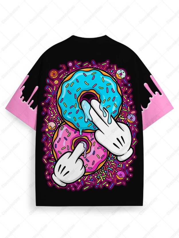 YOU COMPL TOUCH ME Eco Oversized Graphic Tees