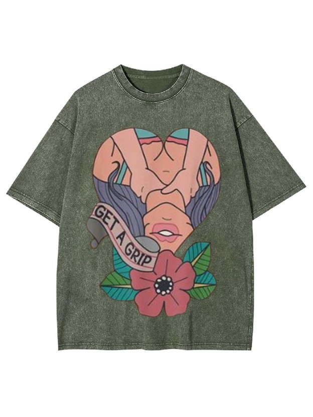 Get A Grip Washed Tshirt