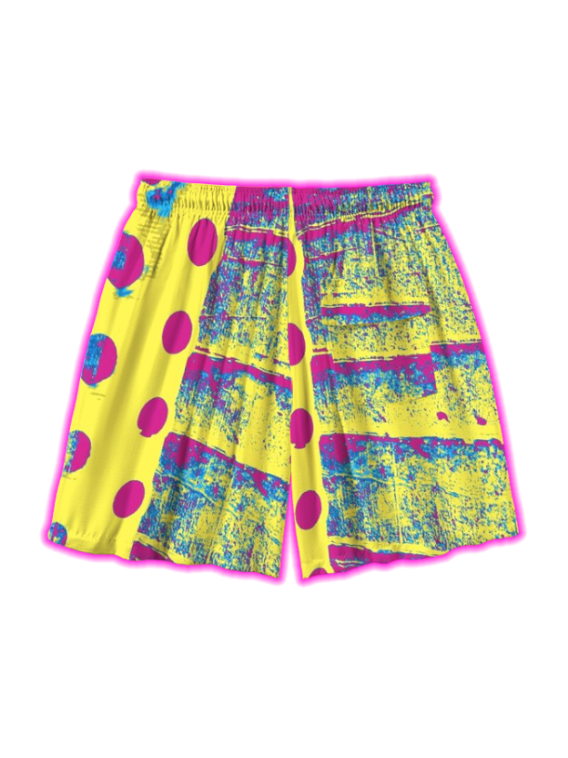 Retro Pop Vibes All Over Print Shorts