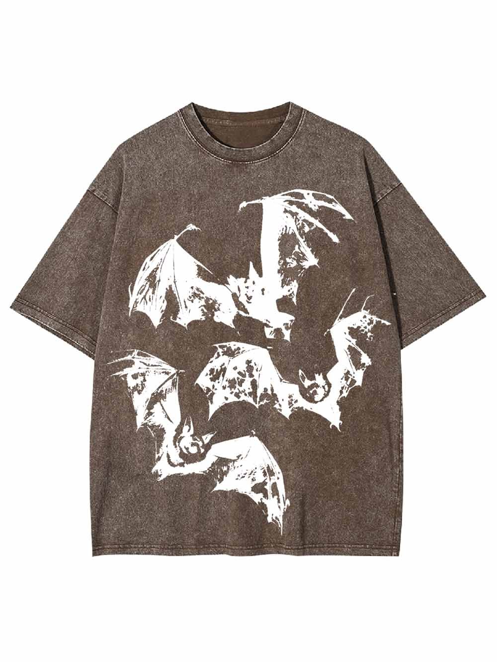 Flying Bats Washed Tshirt