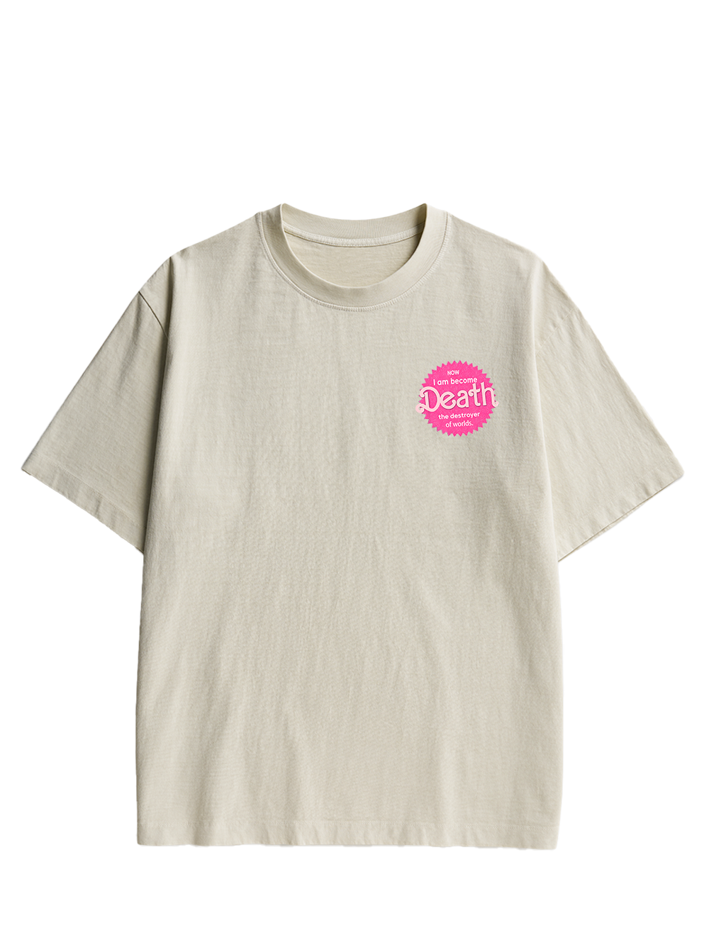 Sparkly Harbinger of Death Double Sided Print Washed TShirt