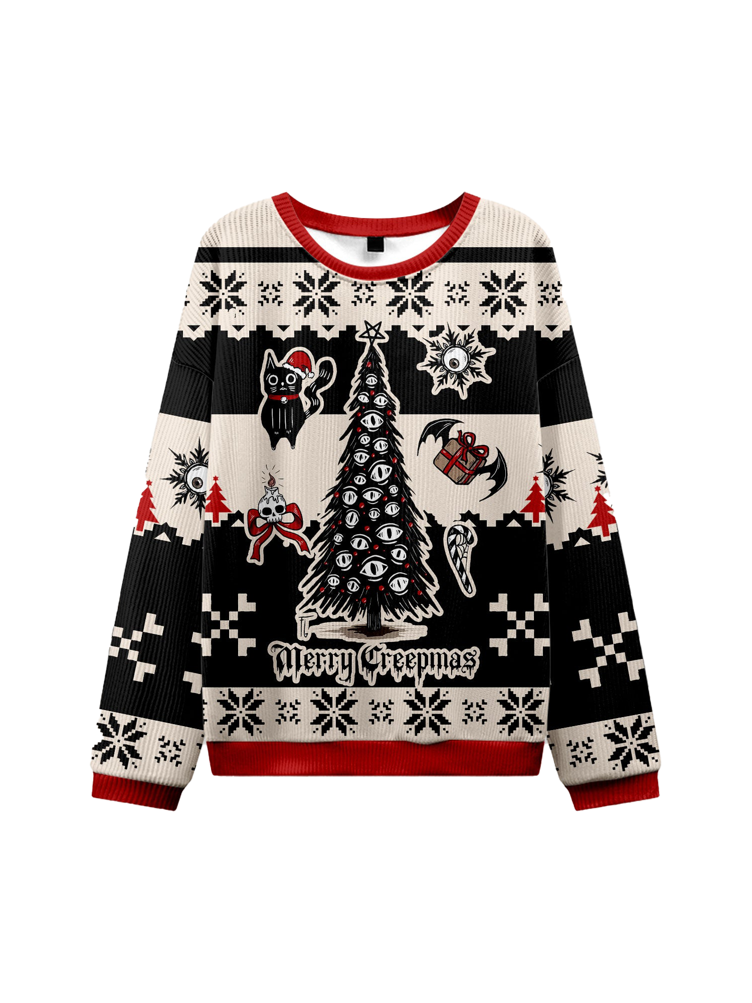 MERRY CREEPMAS UGLY CHRISTMAS SWEATSHIRT-ClassyOutlaw Sale
