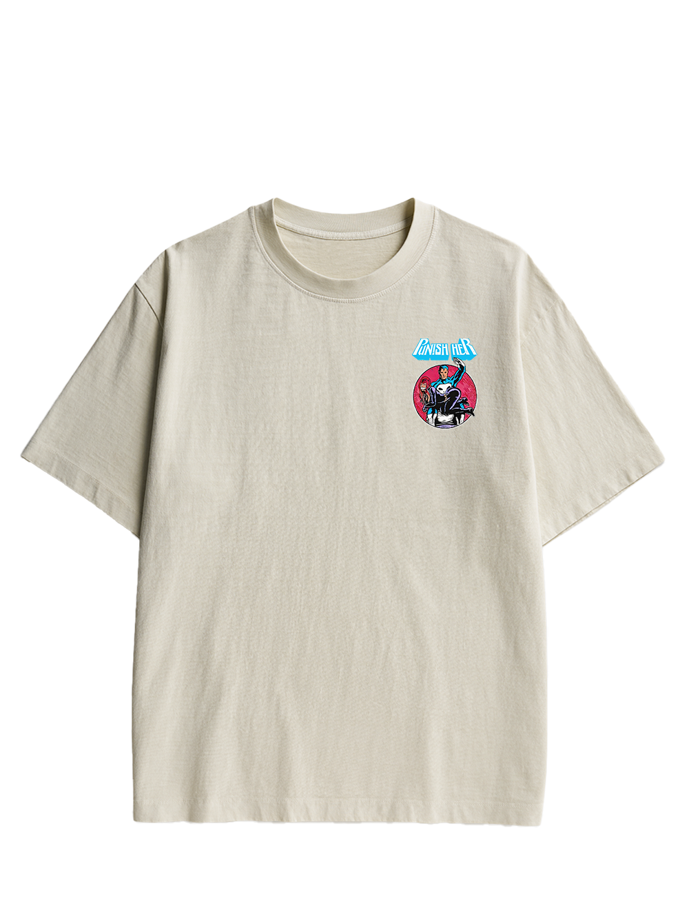 PUNISH HER DOUBLE SIDED PRINT WASHED TSHIRT