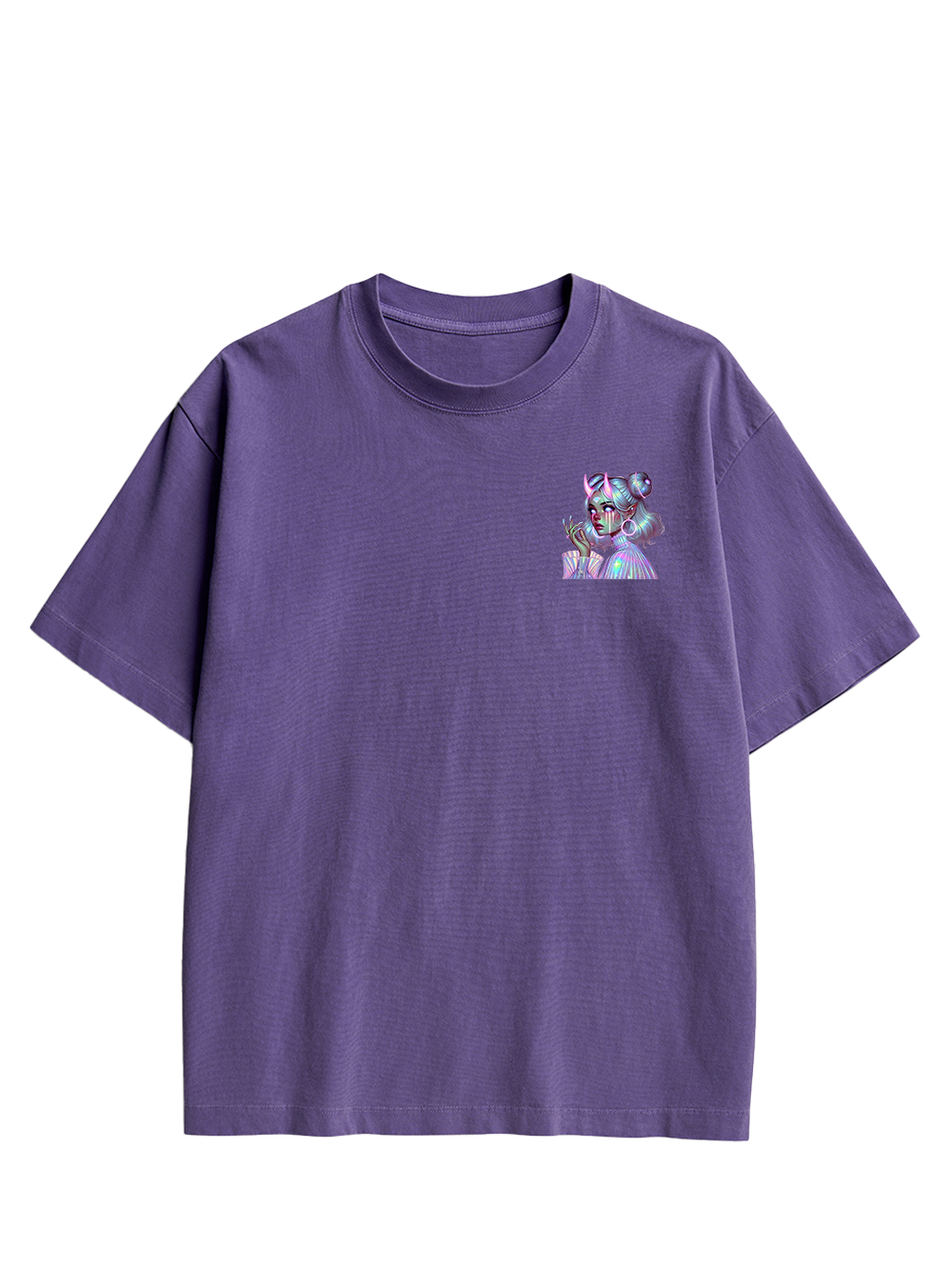 NEON DREAMSCAPE DOUBLE SIDED PRINT WASHED TSHIRT