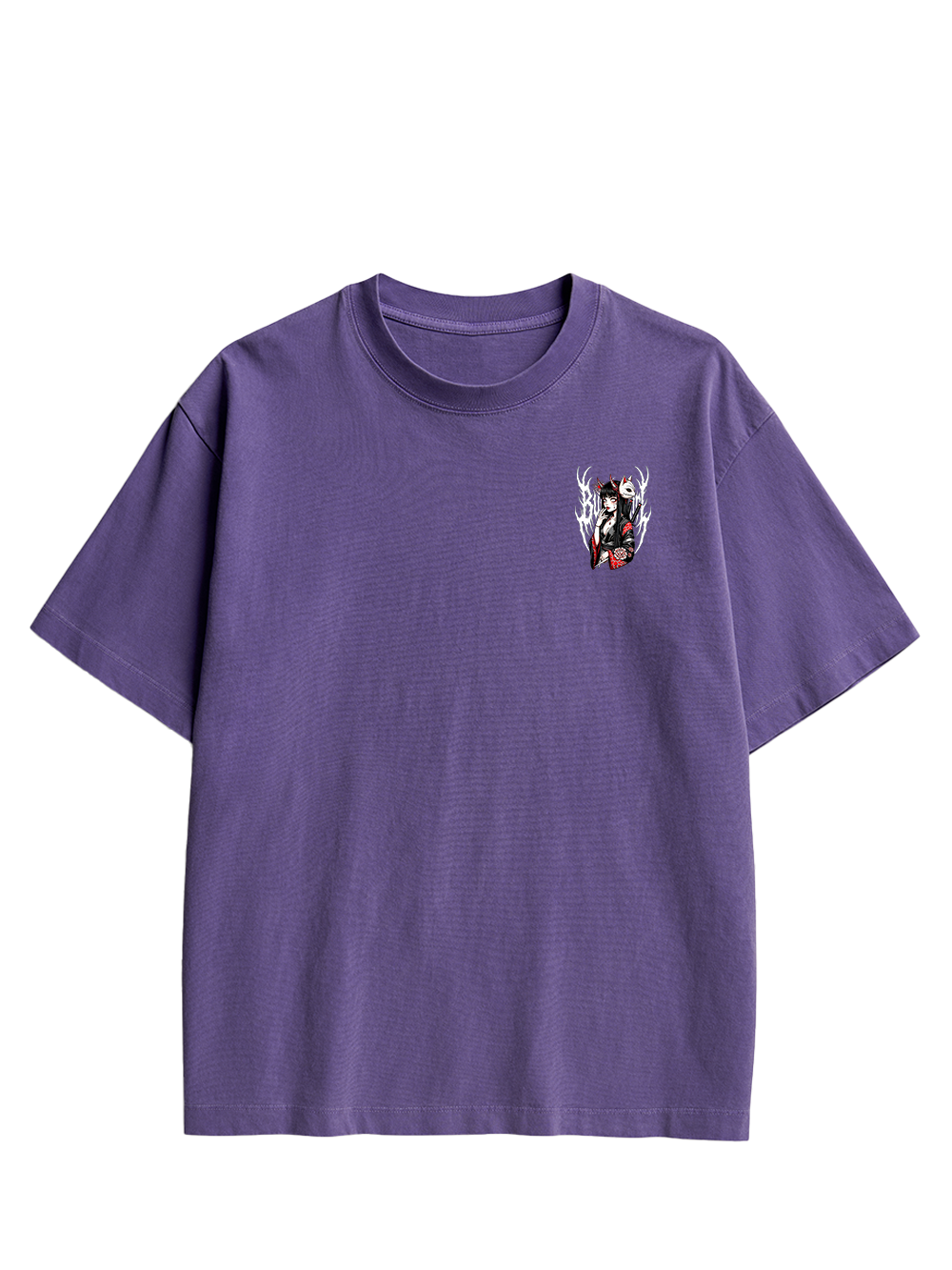 FOX MASK ENCHANTRESS DOUBLE SIDED PRINT WASHED TSHIRT