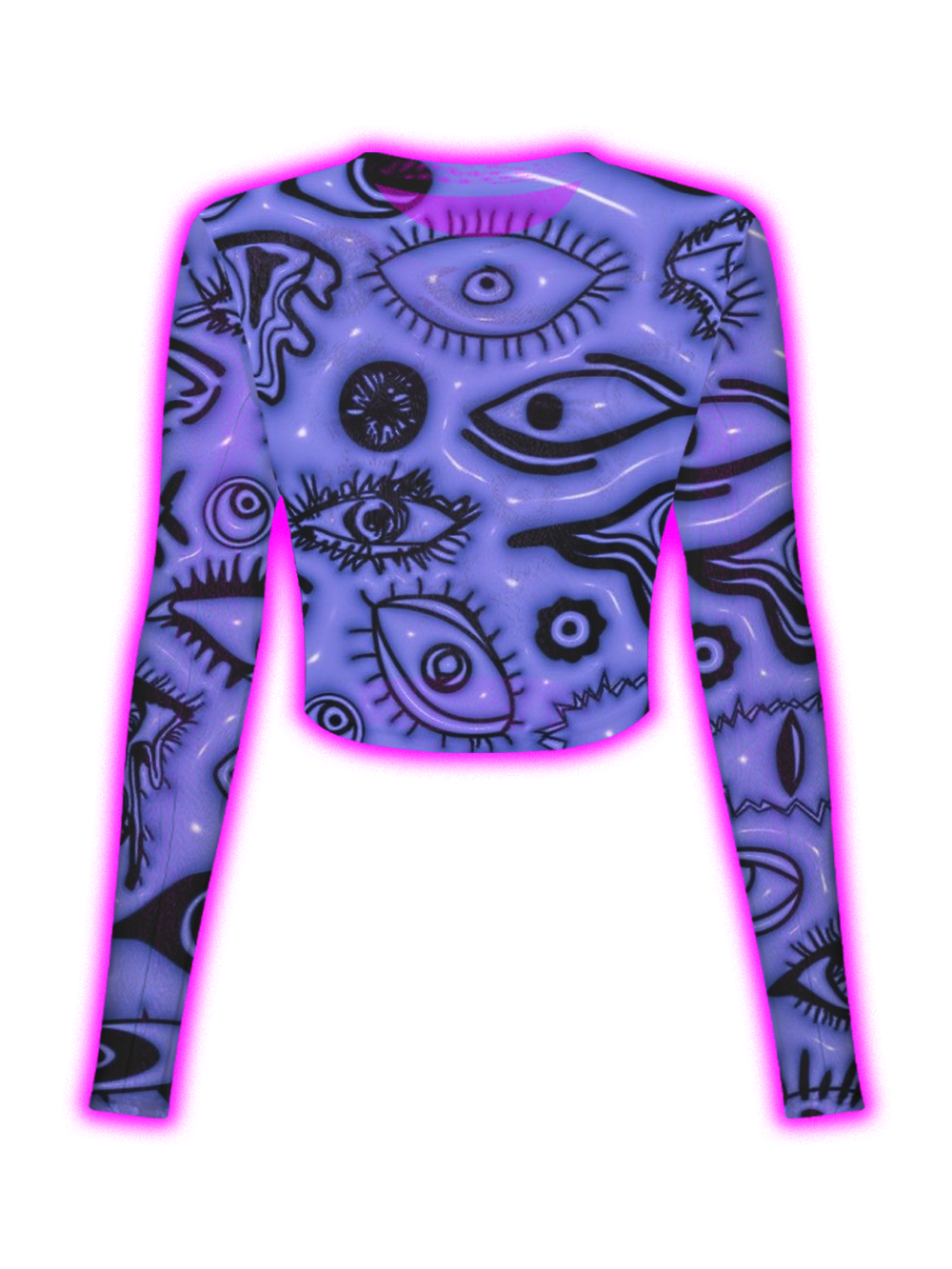 TRIPPY ALL SEEING EYE MESH TOP