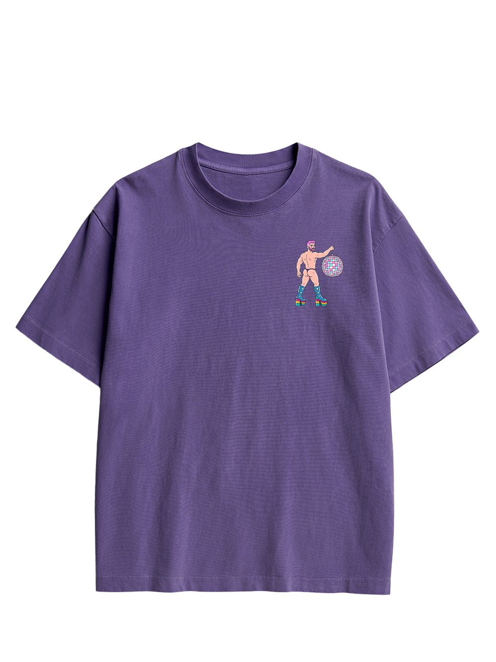 DISCO DIVA DUDE AAA DOUBLE SIDED PRINT WASHED TSHIRT
