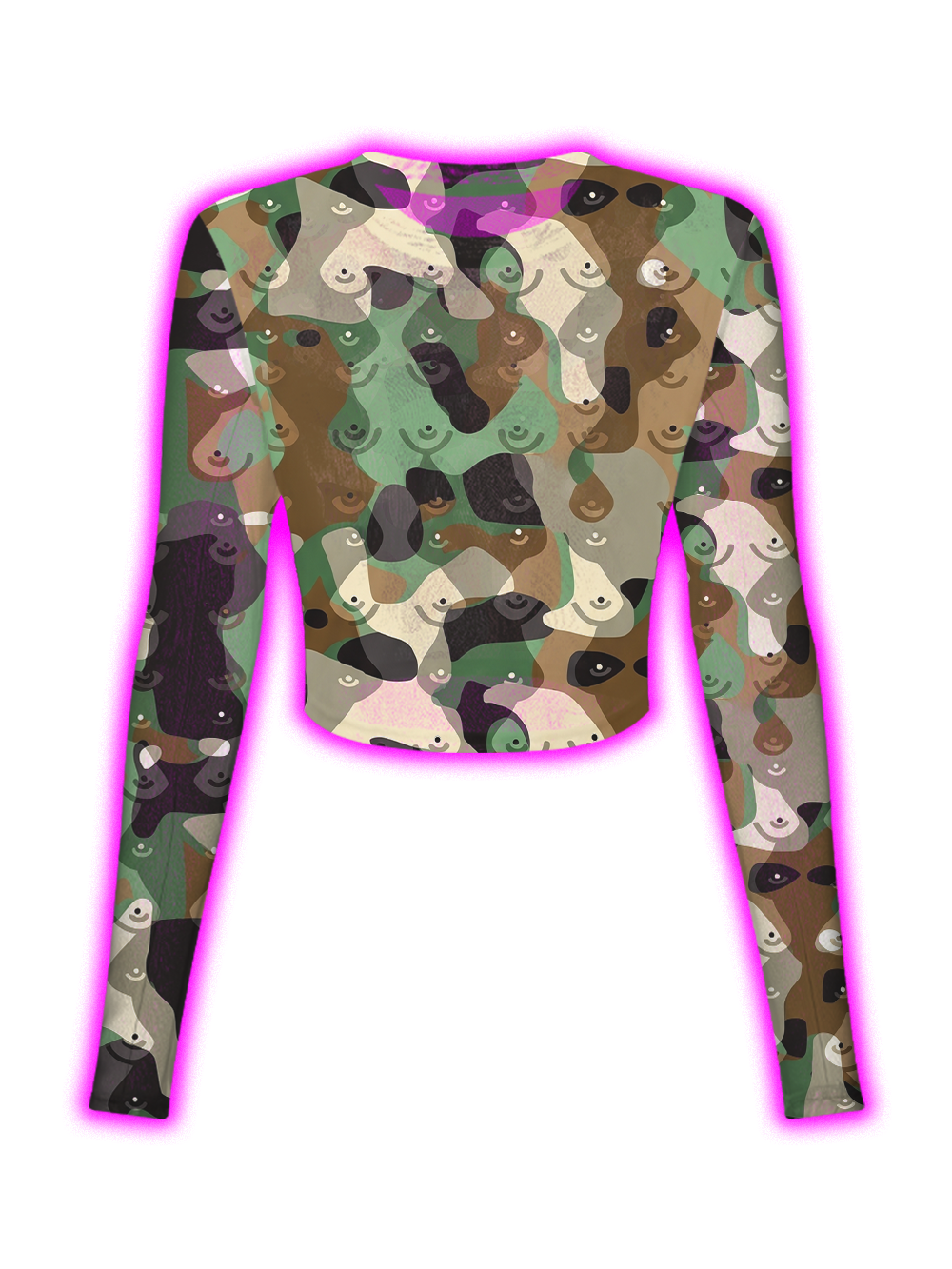 CAMO SMILE MESH TOP