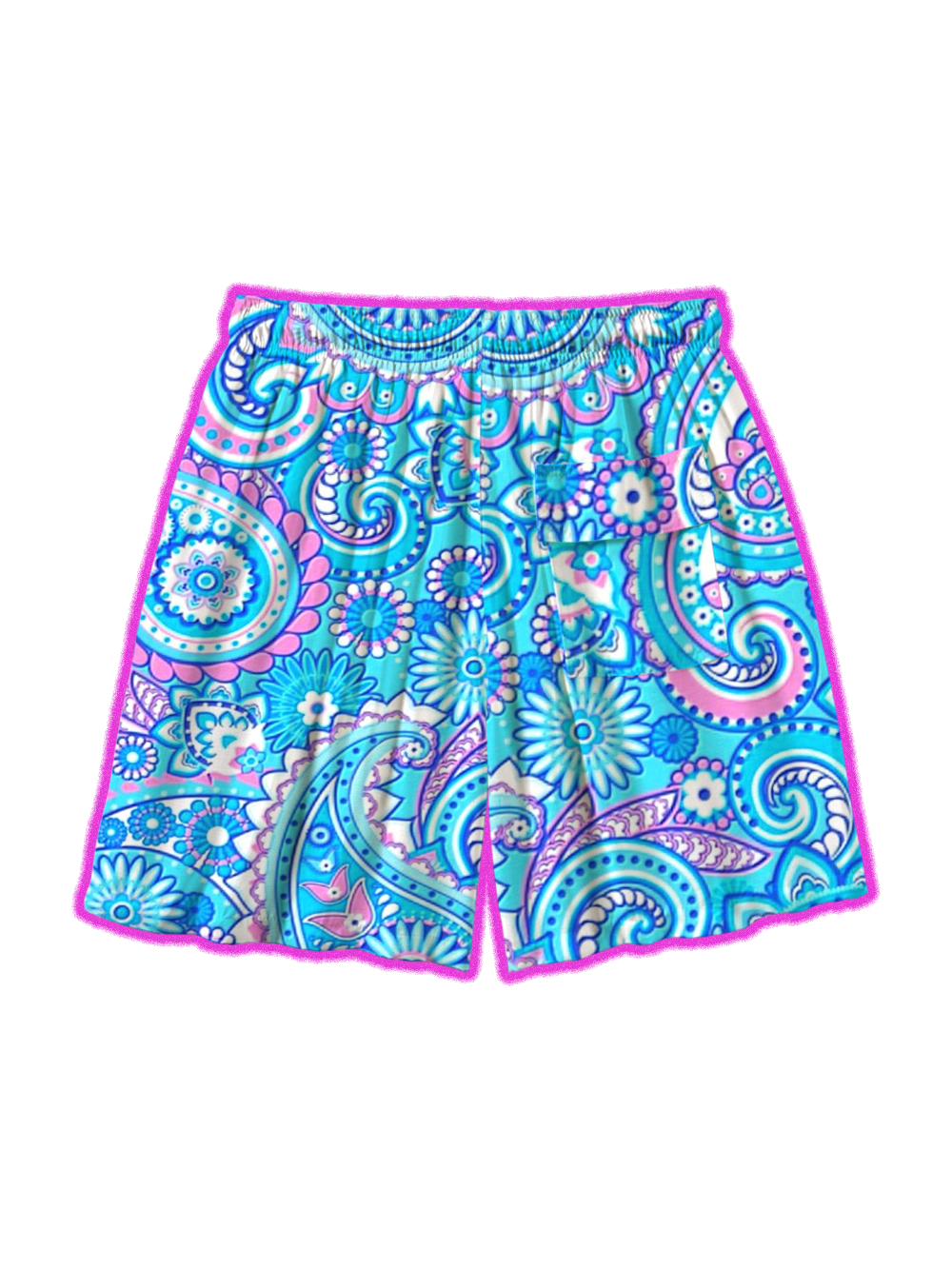 TROPICAL FLORAL ALL OVER PRINT SHORTS