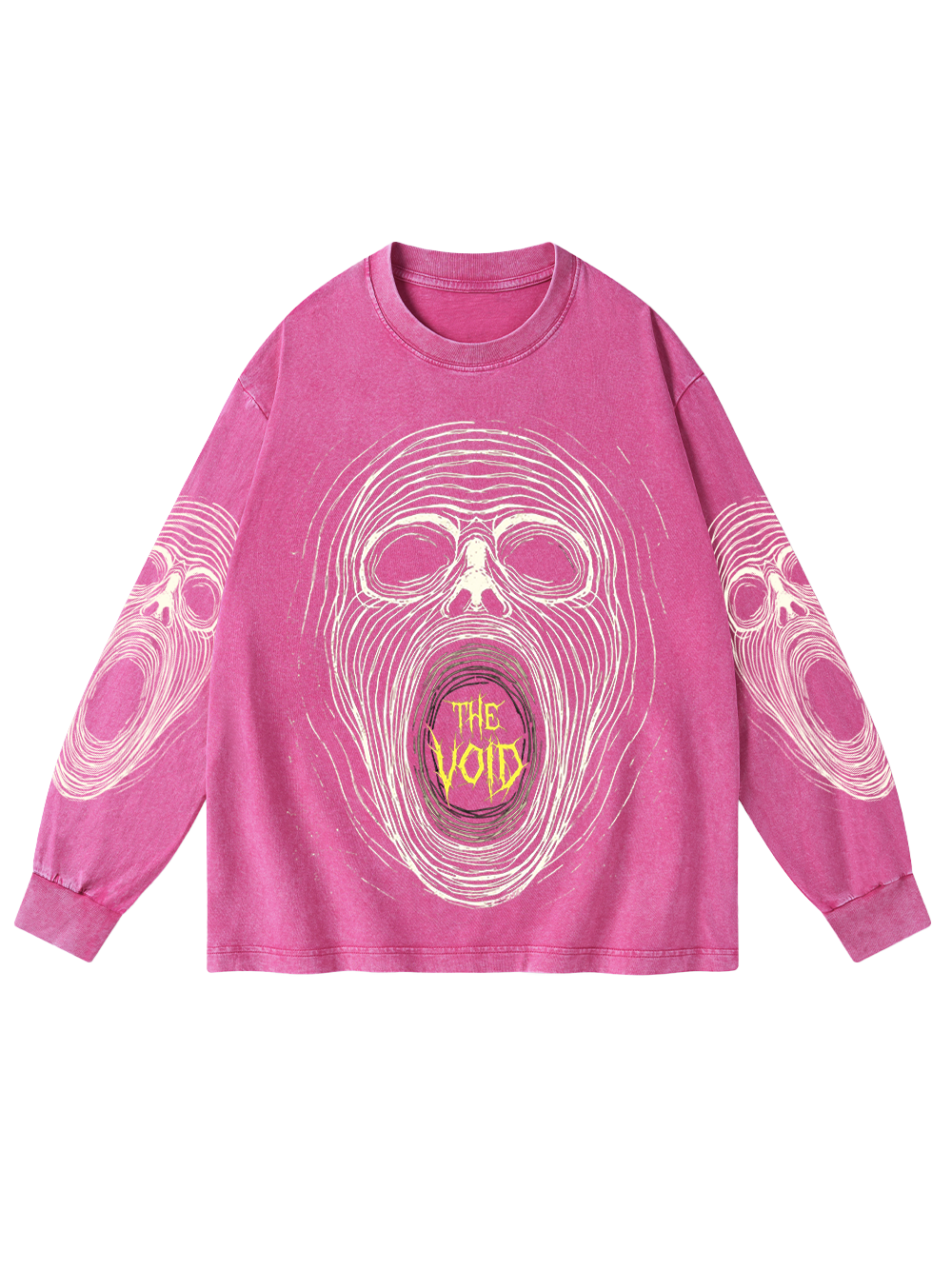 DARK ABYSS WASHED LONG-SLEEVE GRAPHIC TSHIRT