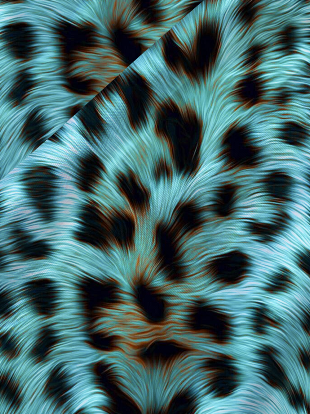 Cyber Furry Iridescent Satin Cross Back Mini Dress