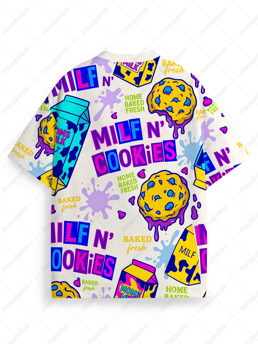 Retro Snack Attack Eco Oversized Graphic Tees