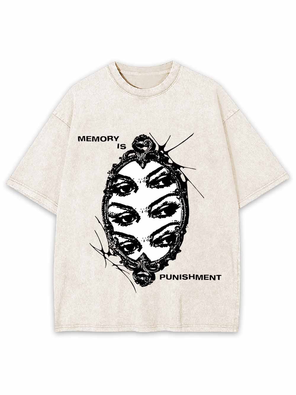 MEMORY IS PUNISHMENT WASHED TSHIRT