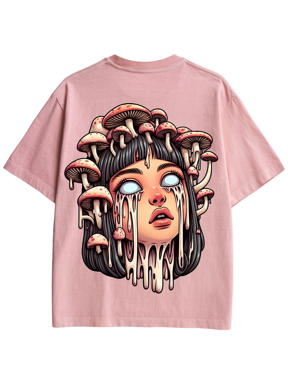 MELTING GIRL DOUBLE SIDED PRINT WASHED TSHIRT