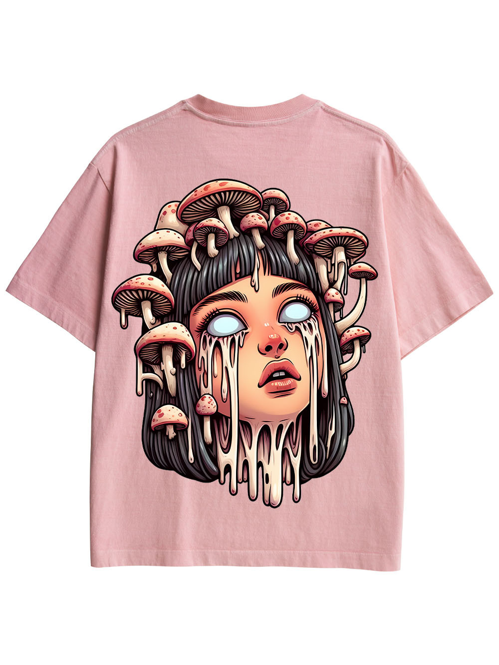 MELTING GIRL DOUBLE SIDED PRINT WASHED TSHIRT