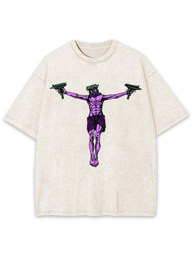 Tommy Gun Jesus Washed Tshirt