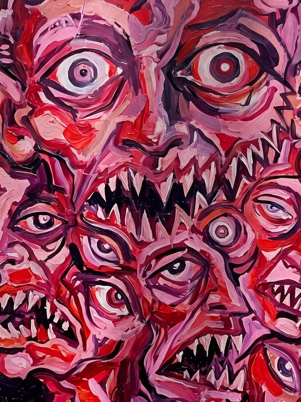 Voices in My Head Eco Oversized Graphic Tees