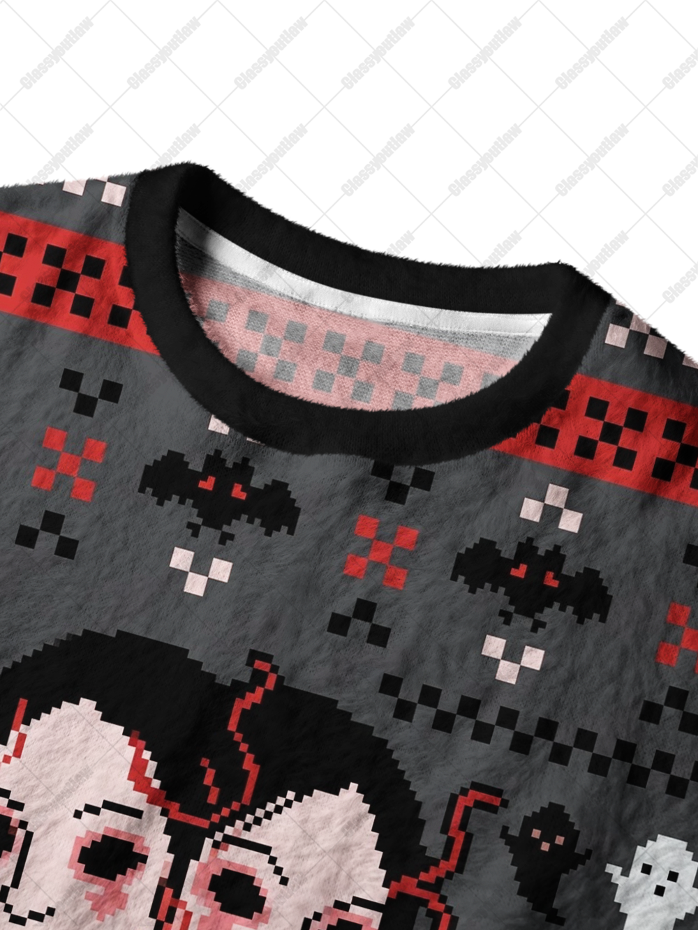 TWO FACES UGLY CHRISTMAS SWEATSHIRT