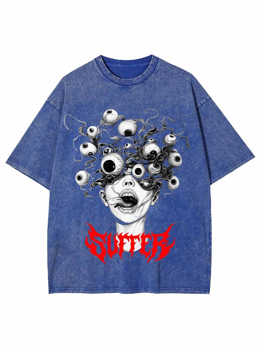 Suffer Weird Eyeball Washed Tshirt