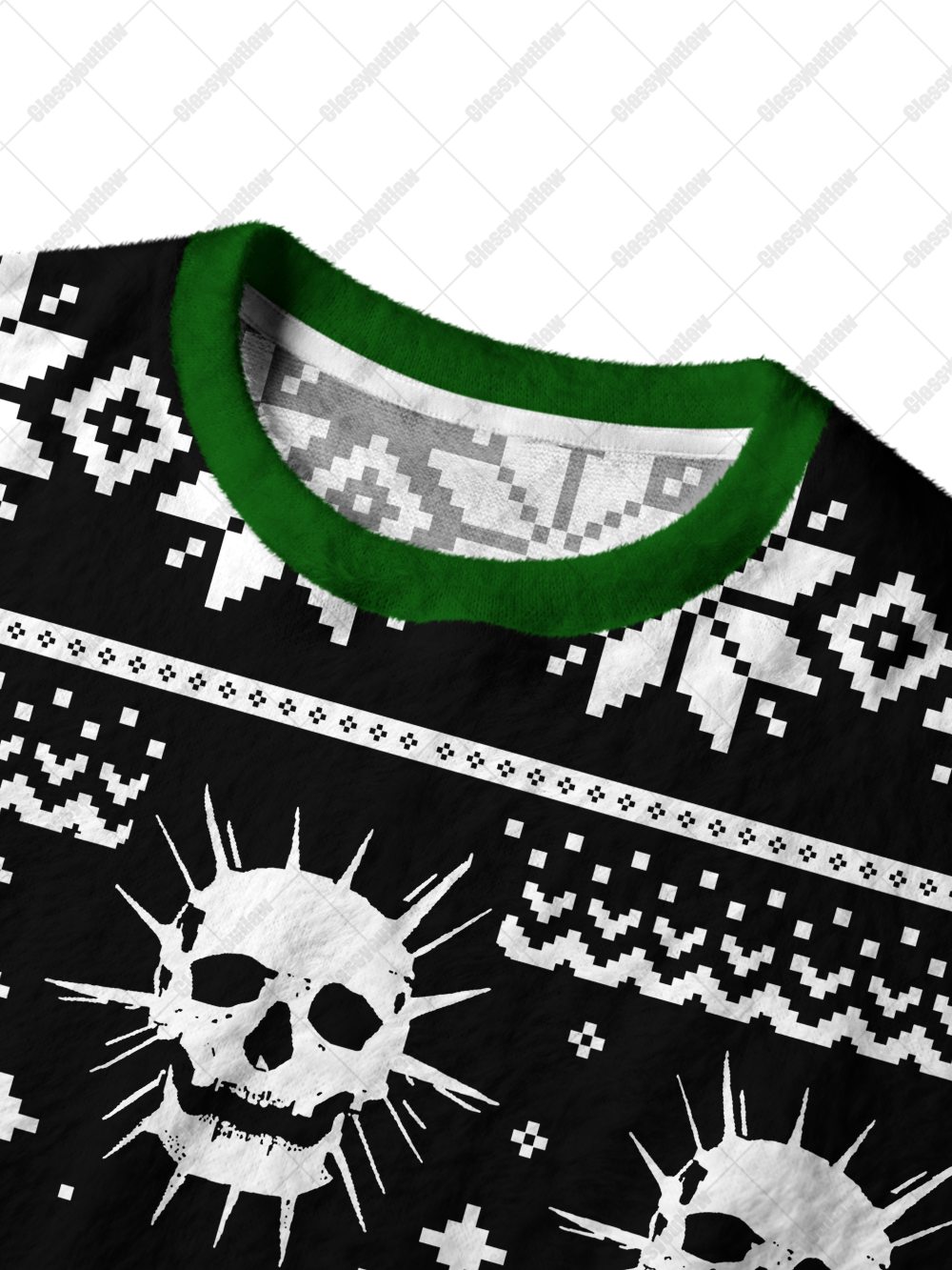 SKULL CHRISTMAS UGLY CHRISTMAS SWEATSHIRT