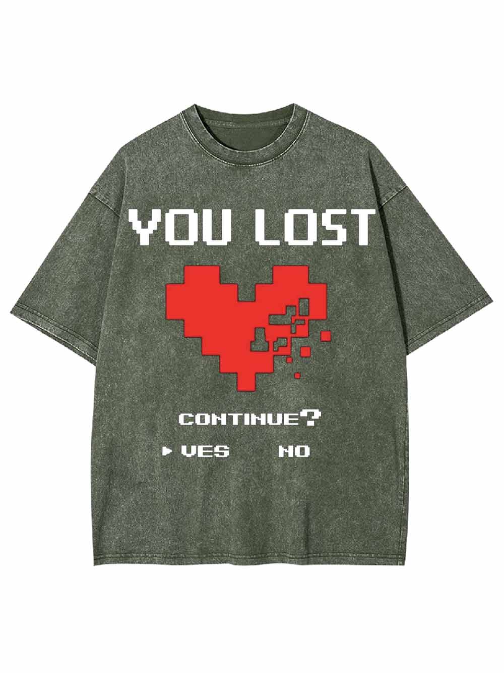 Game Over You Lost Washed Tshirt