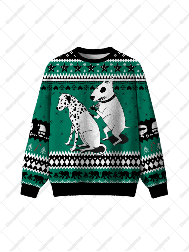 Tattooed Dogs UGLY CHRISTMAS SWEATSHIRT