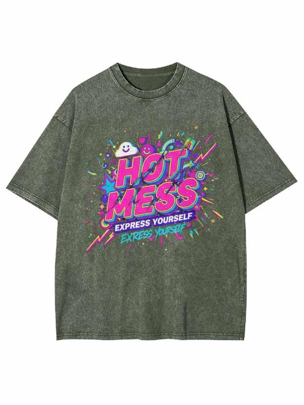 Hot Mess Washed Tshirt