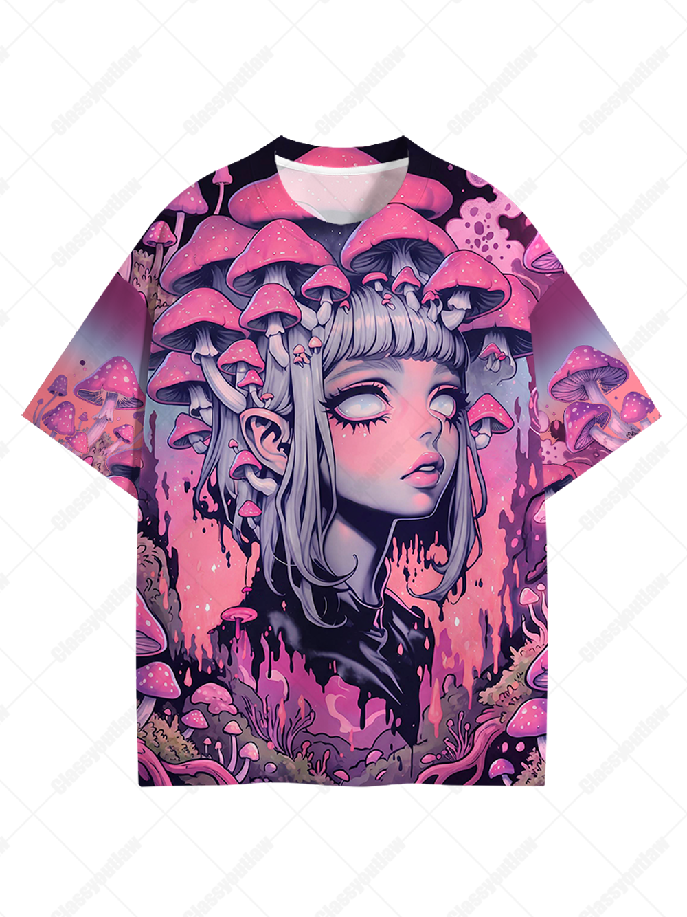 Fungal Reverie Eco Oversized Graphic Tees