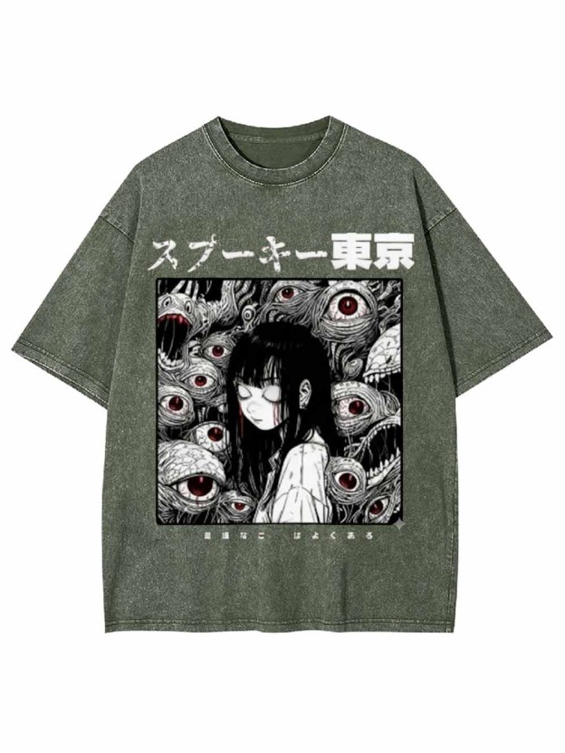Weird Urban Eyes Washed Tshirt