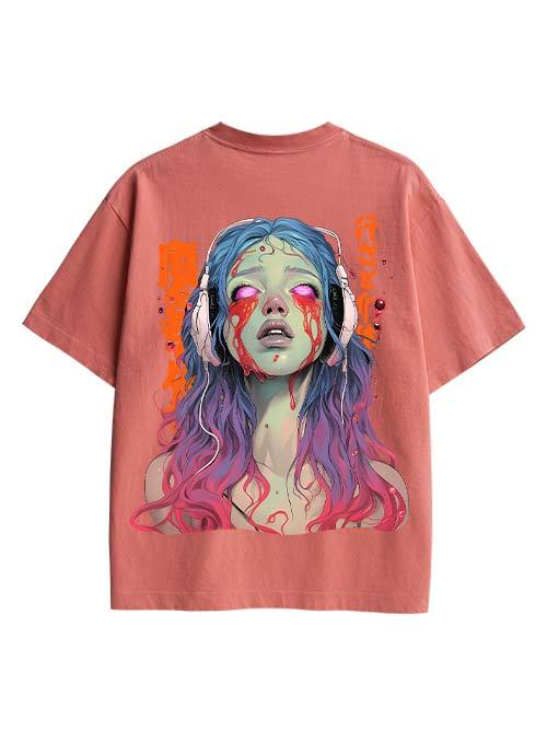 Ghost Song Double Sided Print Washed Tshirt