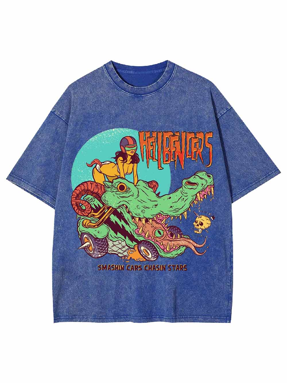 SMASHIN CARS CHASIN IS STARS WASHED TSHIRT