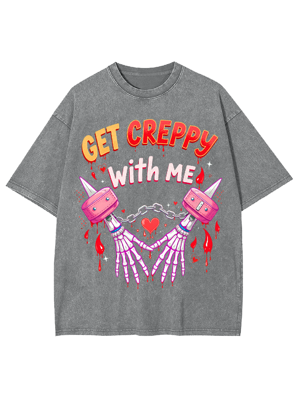 Get Creepy With Me Washed Tshirt
