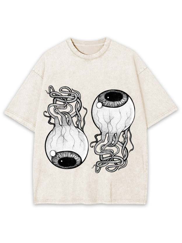 Entangled Gaze Washed Tshirt