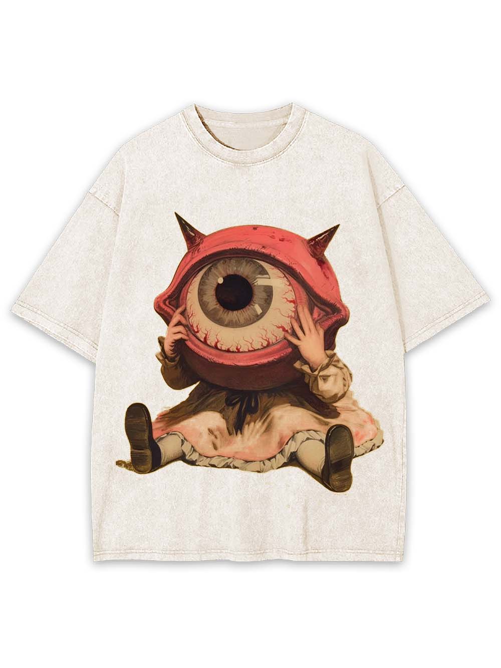 BIG EYE WASHED TSHIRT