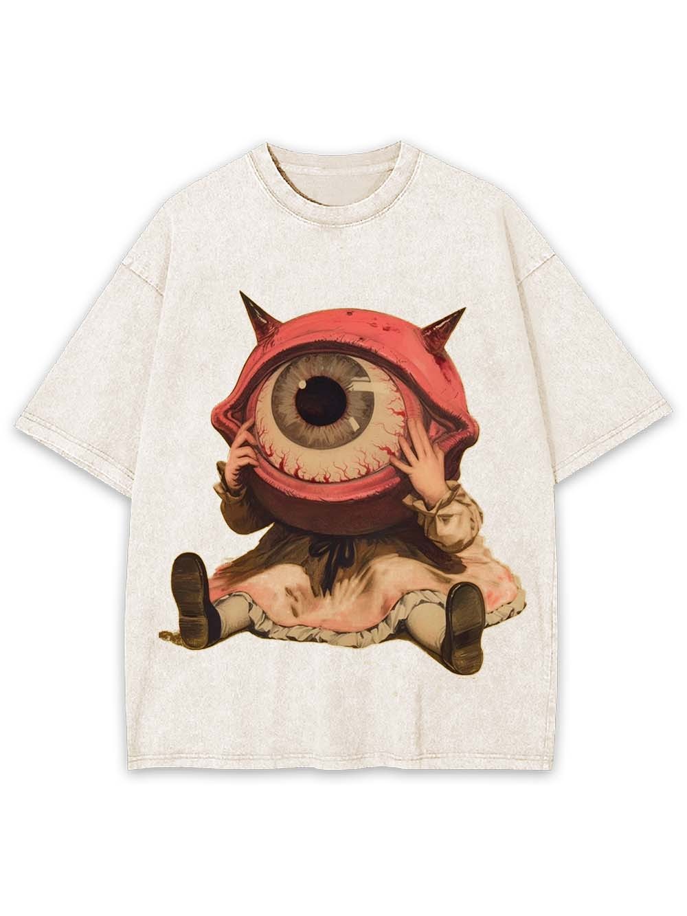 BIG EYE WASHED TSHIRT
