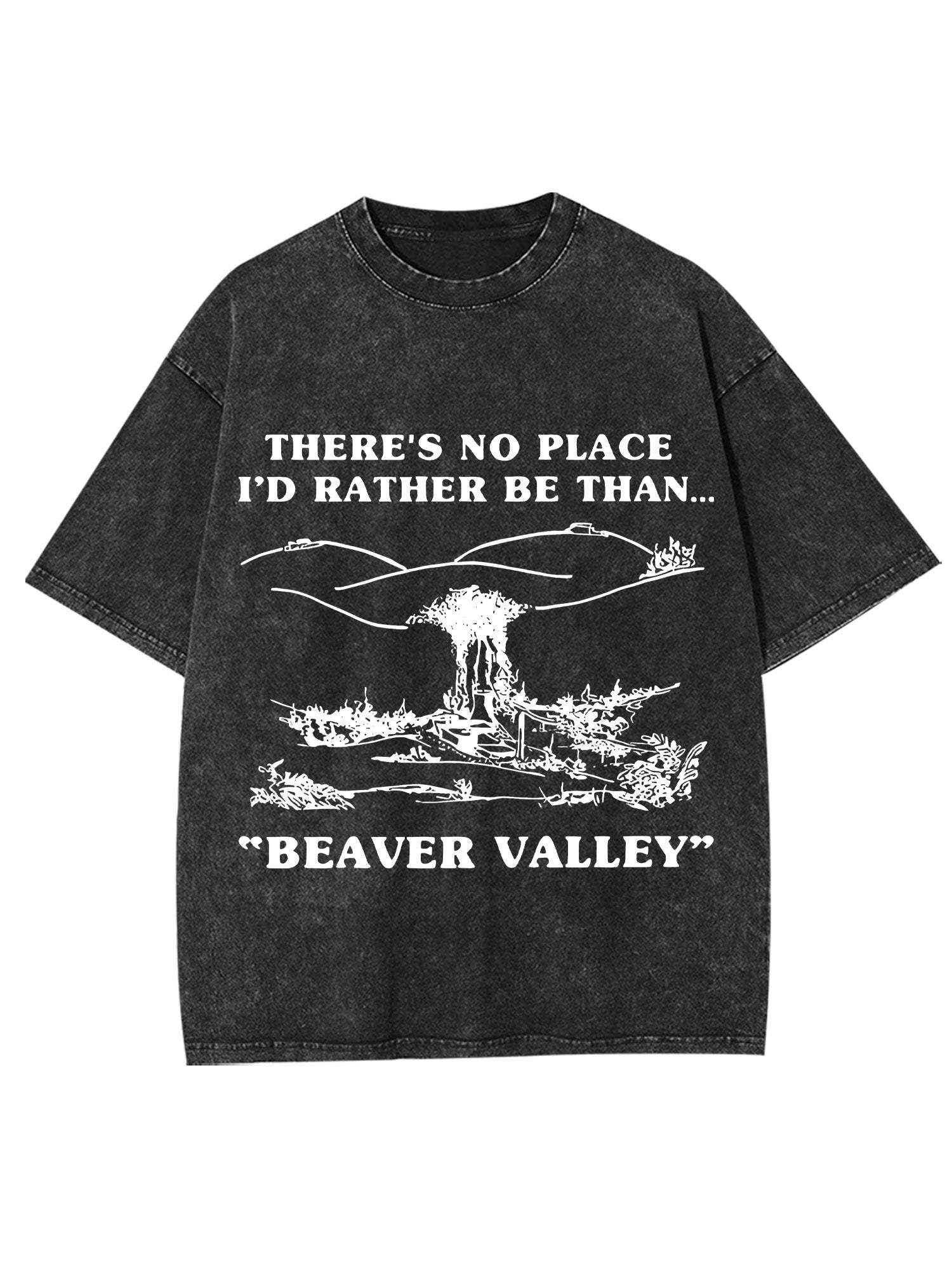 Beaver Valley Washed Tshirt-ClassyOutlaw Sale