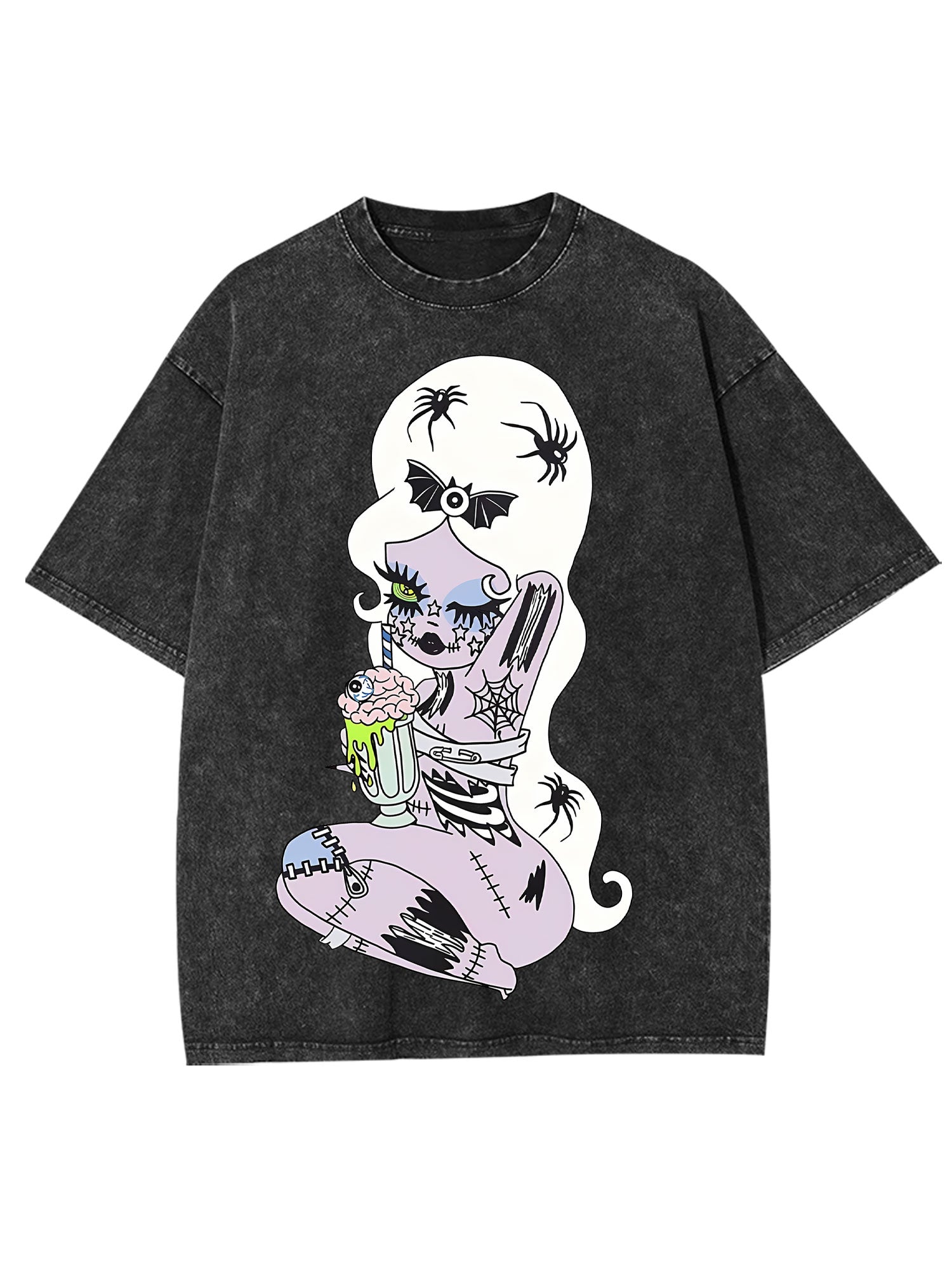 Spooky Milkshake Doll Washed Tshirt