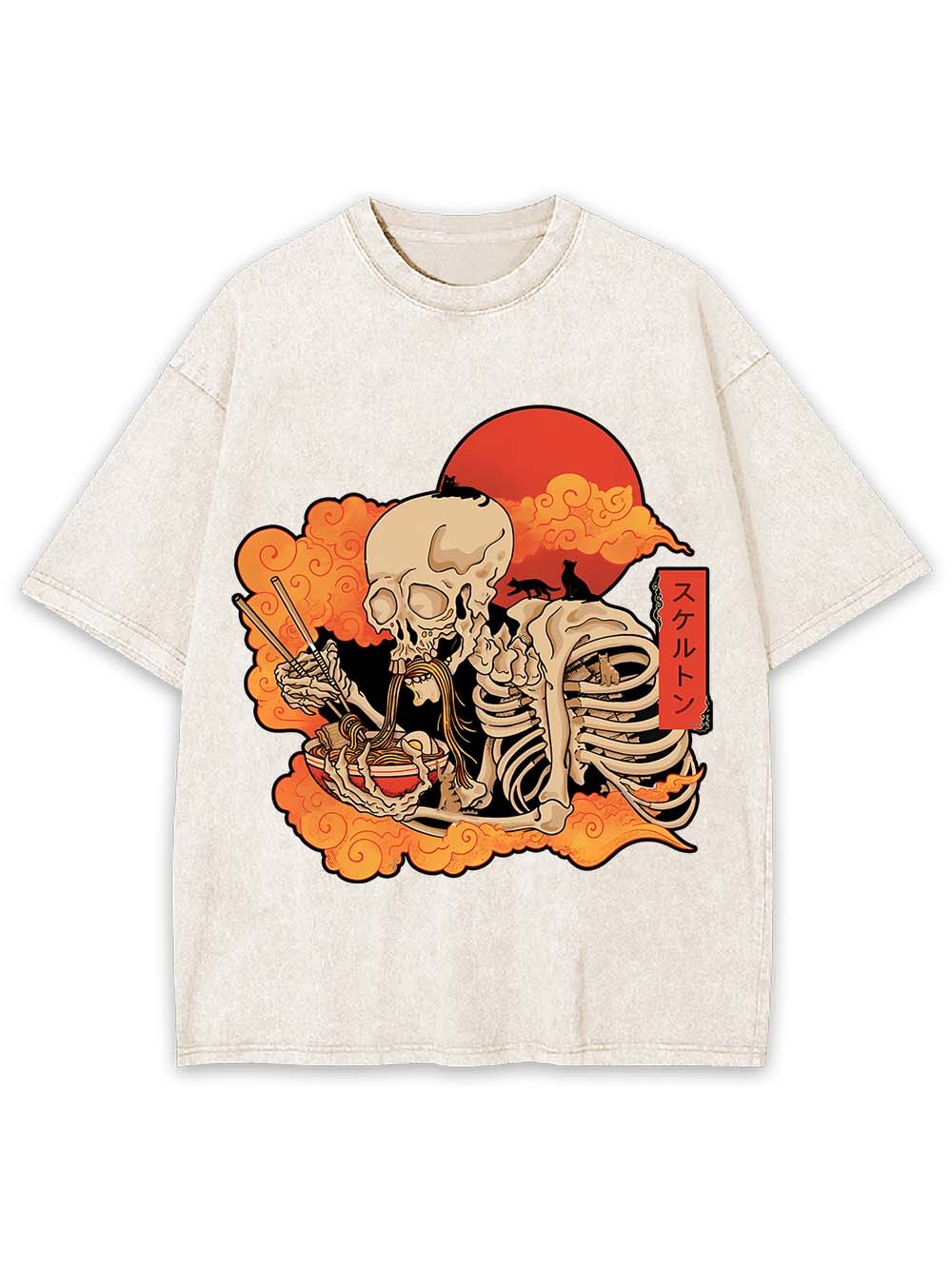 Ramen Skeleton Washed Tshirt