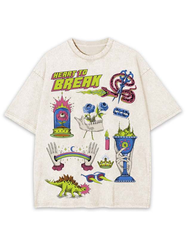 Heart To Break Washed Tshirt